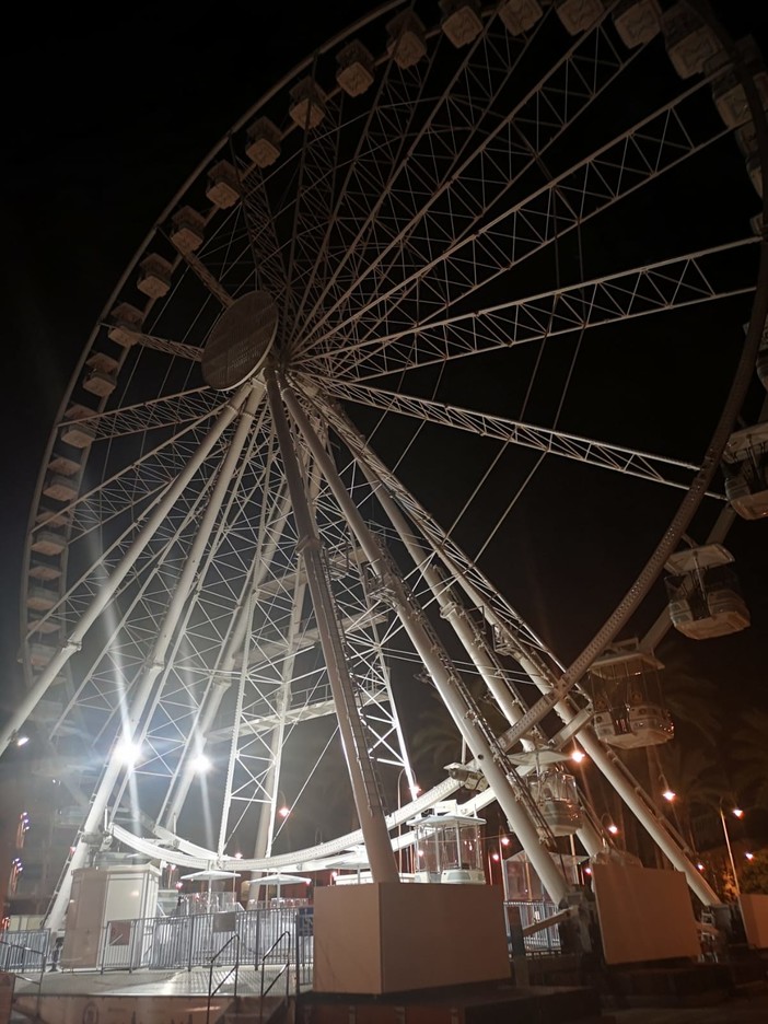 Ruota panoramica di Genova dove è avvenuta la tragedia