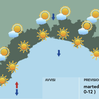 Meteo, giornata prevalentemente soleggiata su tutta la Liguria