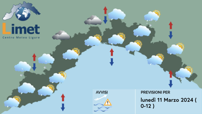 Meteo, ancora rovesci sparsi a macchia di leopardo sulla Liguria