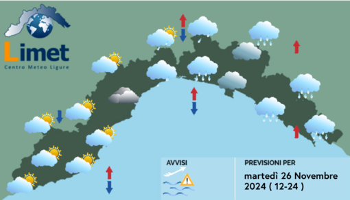 Meteo, possibili rovesci intensi e localmente a sfondo temporalesco