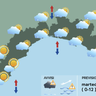 Meteo, in Liguria afflusso di correnti fresche ed instabili