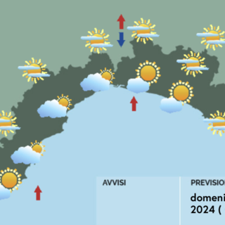 Meteo, domenica con bassa nuvolosità sulla Liguria