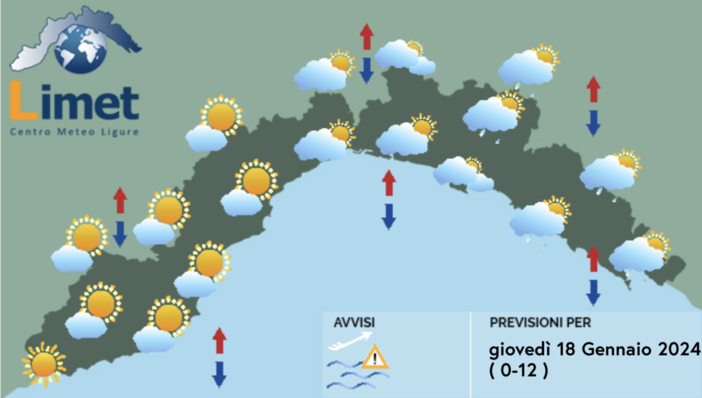 Meteo, tempo variabile sulla Liguria: da venerdì arriva il freddo