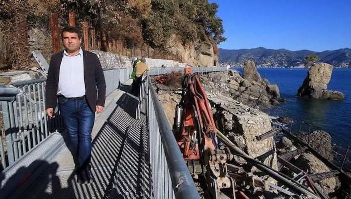 Riapre la strada per Portofino, la soddisfazione del consigliere regionale Senarega