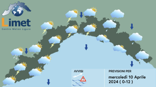 Meteo, aumento dell’instabilità sulla Liguria