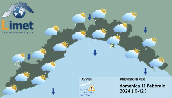 Meteo, ancora pioggia in Liguria: dal pomeriggio aperture sempre più ampie