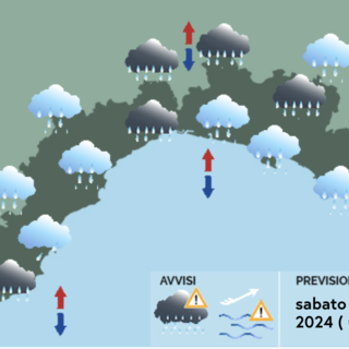 Meteo, un sabato all'insegna della pioggia su tutta la Liguria