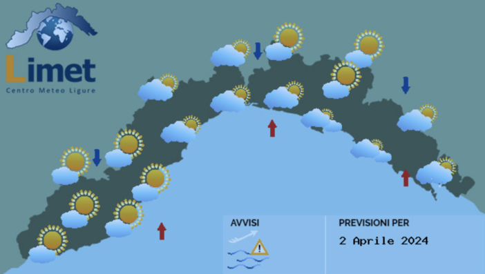 Meteo, arriva l'anticiclone: nuvole sparse ma aria asciutta in tutta la Liguria