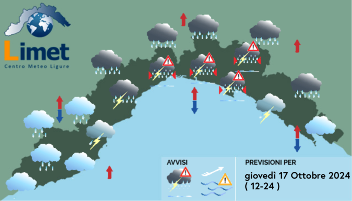 Meteo, temporali e nubifragi di forte intensità