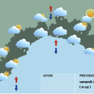 Meteo, in arrivo deboli perturbazioni che interesseranno la Liguria anche nel fine settimana