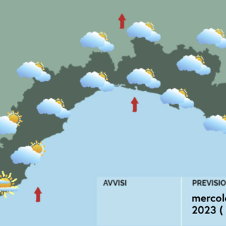 Meteo, aumento della nuvolosità su tutta la Liguria