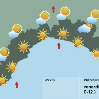 Meteo, bel tempo in tutta Liguria. Temperature in lieve ed ulteriore aumento