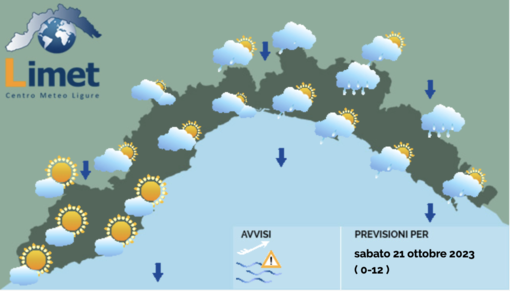 Meteo in Liguria, ancora instabilità a Levante e ampie schiarite a Ponente