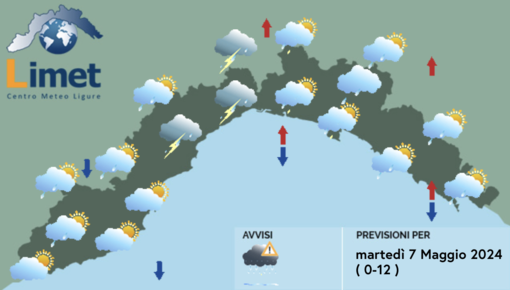 Meteo, rovesci e temporali su tutta la Liguria