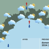 Meteo, ancora nuvolosità sulla Liguria e piovaschi sparsi