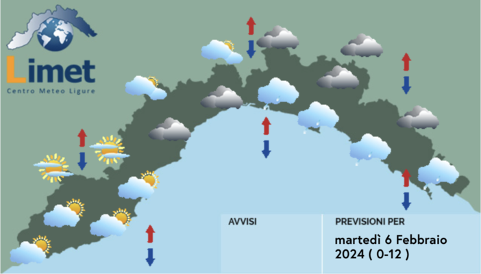 Meteo, arriva la pioggia in Liguria