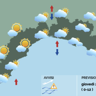 Meteo, in Liguria cieli nuvolosi e ritorno della pioggia in serata