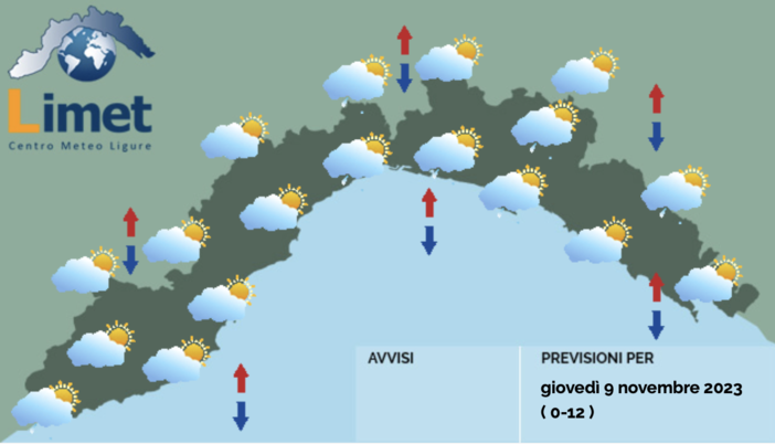 Meteo, in arrivo una nuova perturbazione sulla Liguria