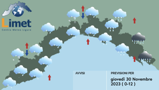 Meteo, precipitazioni diffuse su tutta la Liguria