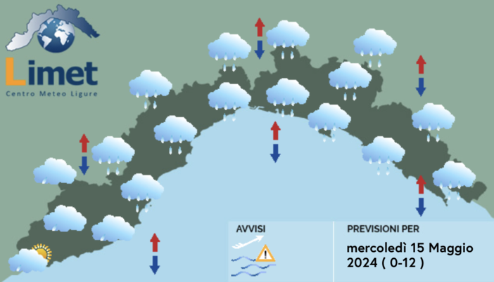 Meteo, generale peggioramento delle condizioni meteo su tutta la Liguria