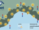 Meteo, alta pressione e tempo soleggiato su tutta la Liguria