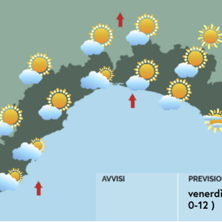 Meteo, nubi sparse e qualche piovasco sulla Liguria