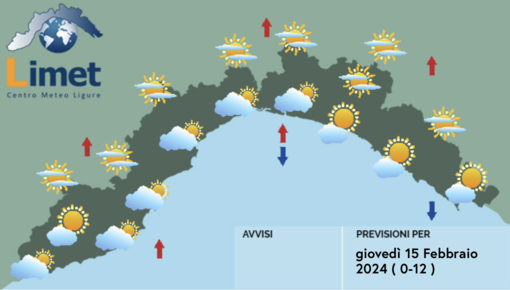 Meteo, ancora sole e tempo stabile sulla Liguria