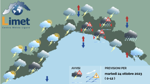 Meteo, termina l'allerta arancione. Gialla fino alle 15 sulla Liguria centrale