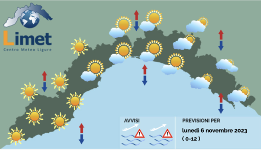 Meteo: la giornata inizia con qualche nube sul levante ligure, bel tempo altrove