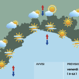 Meteo, in Liguria giornata nel complesso soleggiata