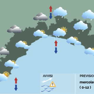 Meteo in Liguria, rapido aumento della nuvolosità nel corso della mattinata