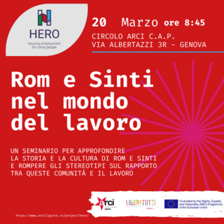 “Rom e Sinti nel mondo del lavoro”, il 20 marzo un seminario al Circolo Arci CAP