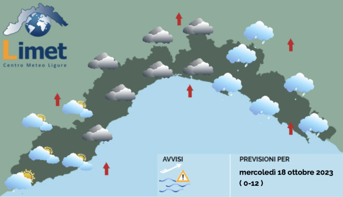 Meteo, giornata da allerta gialla: temporali su tutta la Liguria