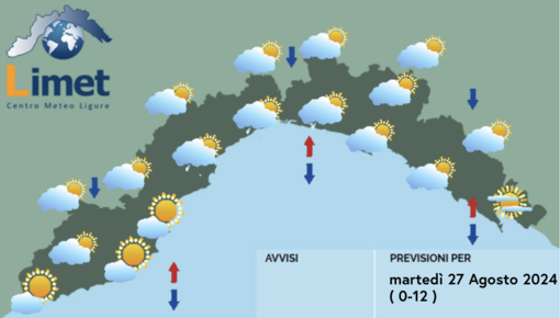 Meteo, in arrivo instabilità e rovesci sulla Liguria