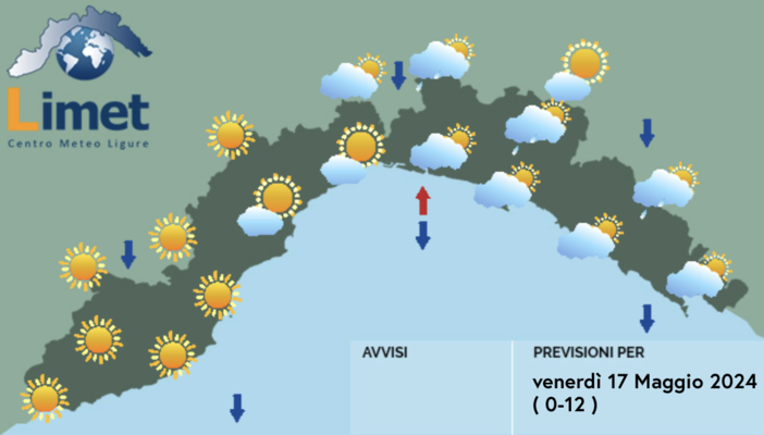 Meteo, sulla Liguria tempo in miglioramento