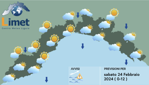 Meteo, occasionali rovesci e aria fredda fino a domenica sulla Liguria