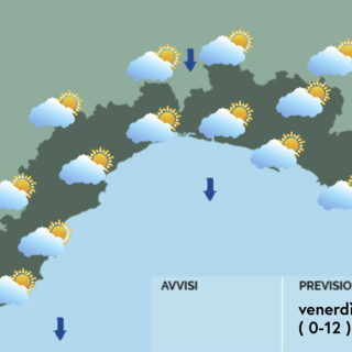 Meteo, alternanza di schiarite e annuvolamenti tra oggi e domani sulla Liguria