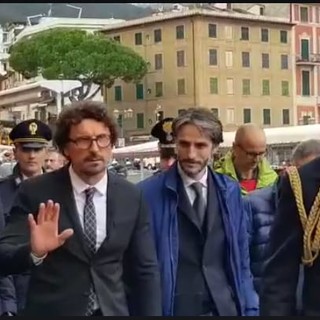 La visita del ministro Toninelli nel Tigullio ferito dalle mareggiate