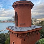 Pegli, quasi terminato il restauro della Torretta di Villa Banfi