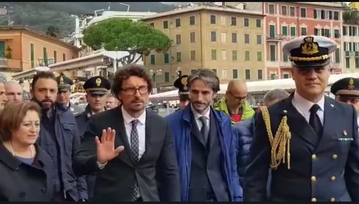 La visita del ministro Toninelli nel Tigullio ferito dalle mareggiate