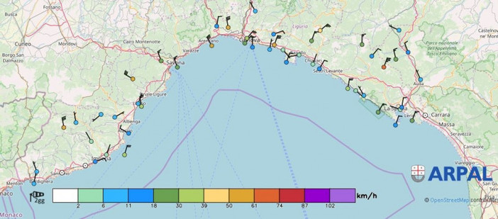 Meteo: ancora vento forte su Genova e la Liguria