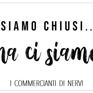 Le serrande dei negozi di Nervi si alzano per protesta: “Siamo chiusi...ma ci siamo!”