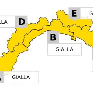 Nuova allerta gialla per temporali dalle 20 di stasera su tutta la Liguria