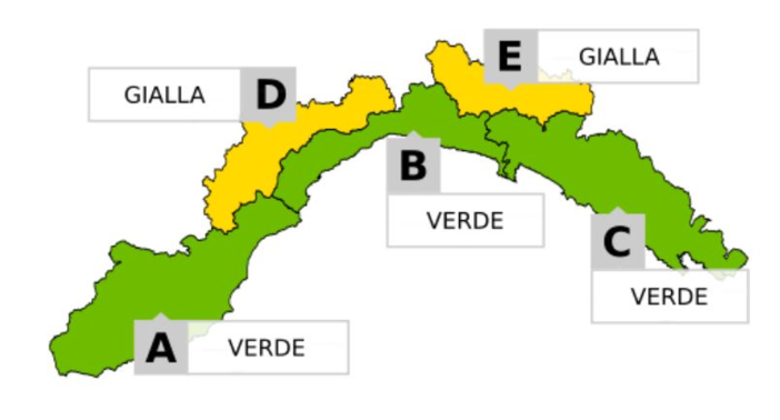 Meteo, domani allerta gialla per neve nell’entroterra