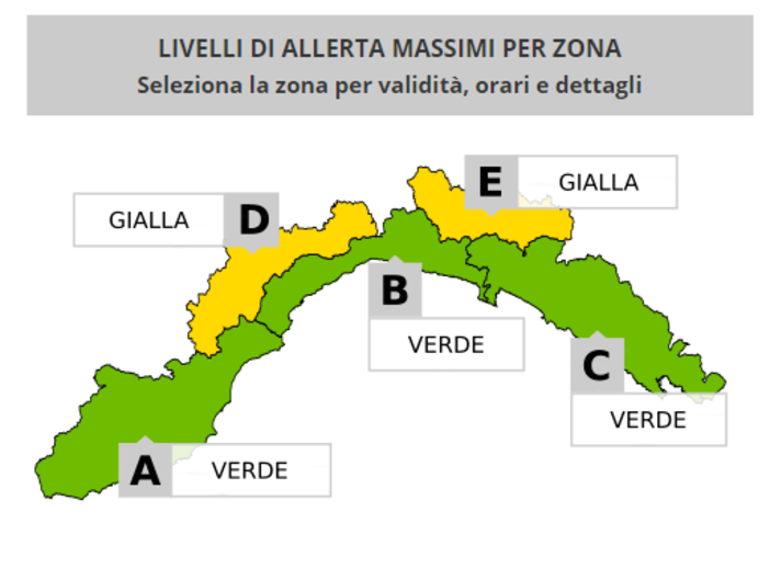 Maltempo, torna la neve nell'entroterra savonese: emanata l'allerta gialla dalle ore 18 di domani