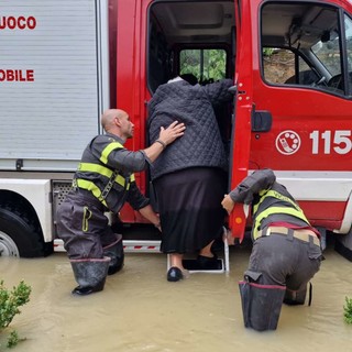 Alluvione in Emilia Romagna, anche i Vigili del fuoco liguri impegnati nei soccorsi (foto e video)