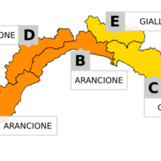 Allerta meteo, sul centro e il ponente ligure elevata da gialla ad arancione