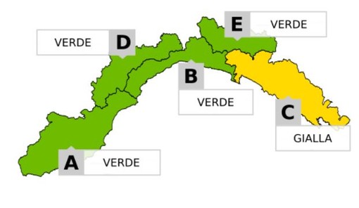 Maltempo, Arpal emette allerta gialla per pioggia sul Levante in Liguria