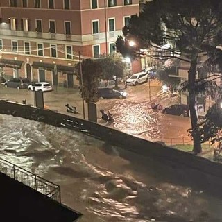 Maltempo in Liguria, allagamenti a Camogli, Recco e Chiavari