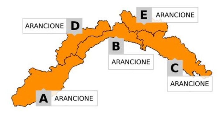 Ancora piogge e temporali, dalle 22 allerta arancione su tutta la Liguria